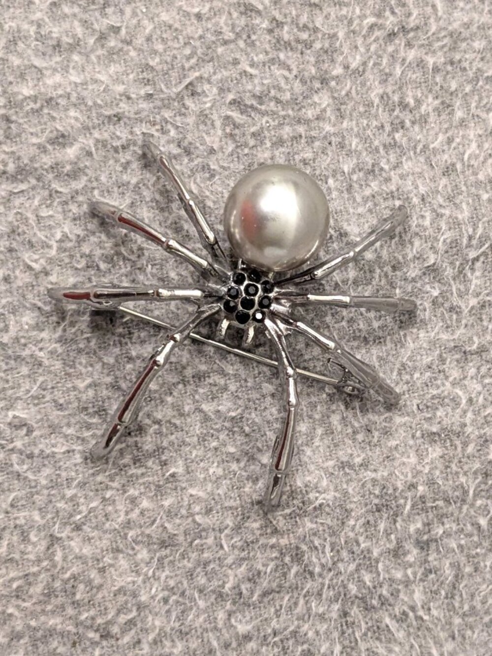 New! 2.5" Spider Pin Brooch